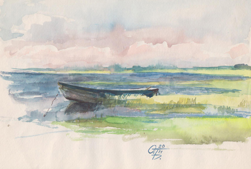 portfolio_gal/Aquarelle/Boat on the lake.jpg